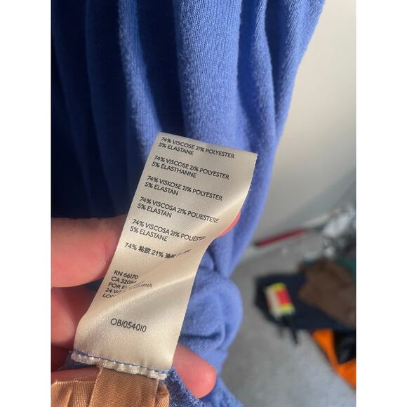 Free People Forever Your Girl Slouchy Top in Blue Size Medium - Picture 9 of 9